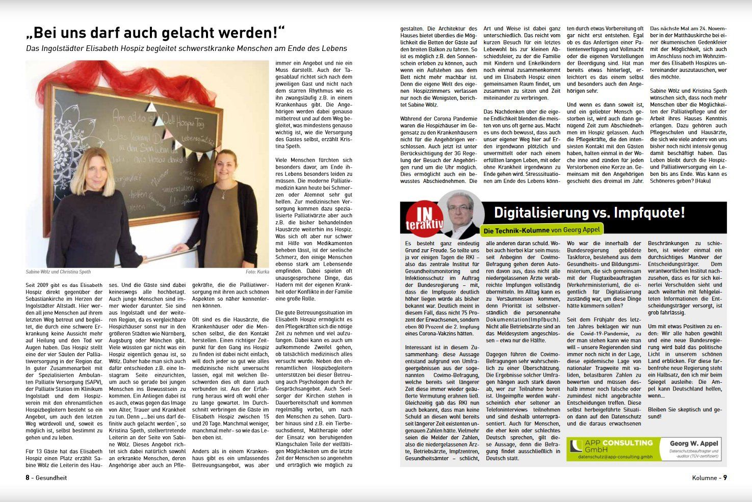 Artikel in IN-direkt, Zeitung für Ingolstadt und die Region Artikel in IN-direkt, Zeitung für Ingolstadt und die Region