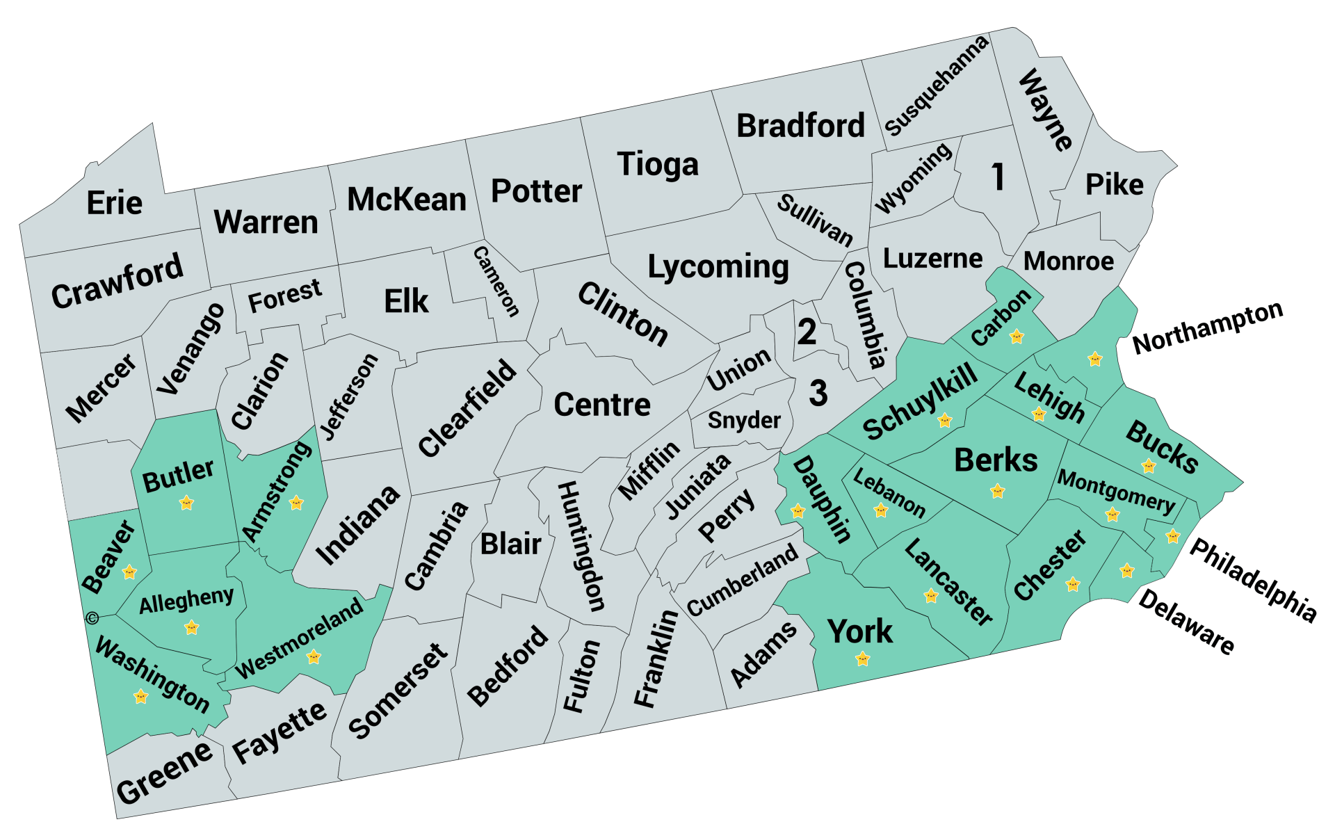 Areas Serving