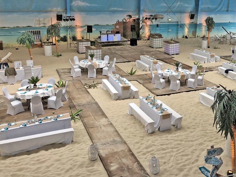 blue:beach in Witten Heven für Hochzeiten, Teambilding, Geburtstage, Firmenfeiern, Jubiläen, Familienfeste, Tagungen Catering by Mohr