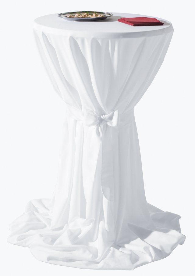 Stehtischhusse Stehtischhusse weiß mieten mieten
