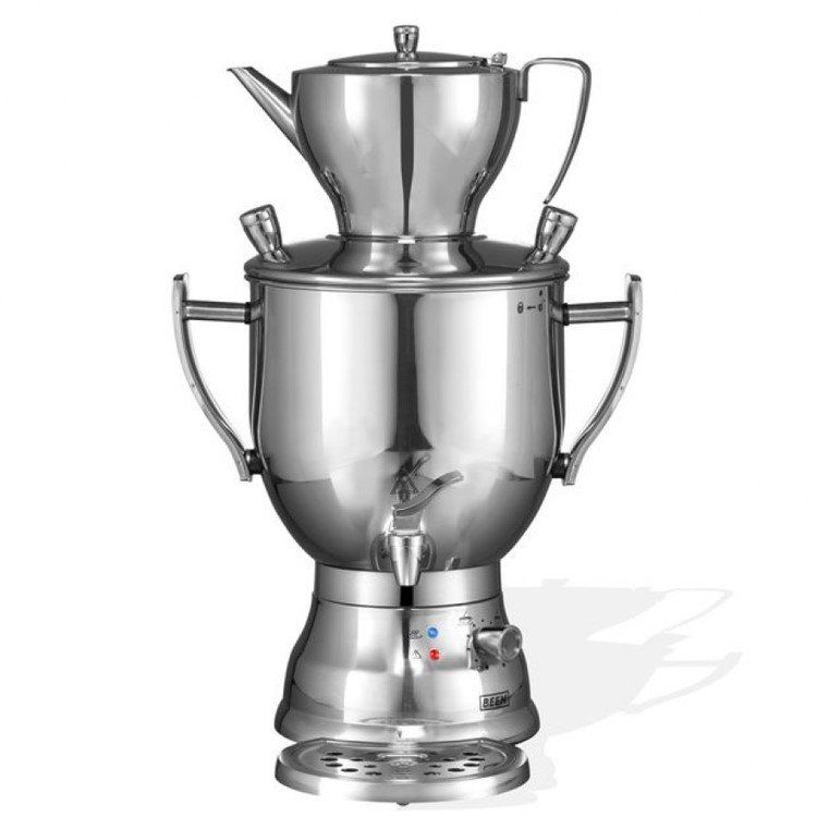 Samowar mit Teekanne Samowar, Heißwasser Kessel mieten