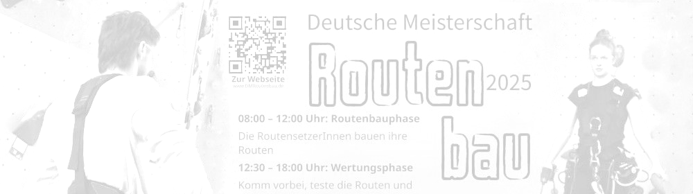 News HHB - Hinweis - Deutsche Meisterschaft Routenbau 2025 in Forchheim