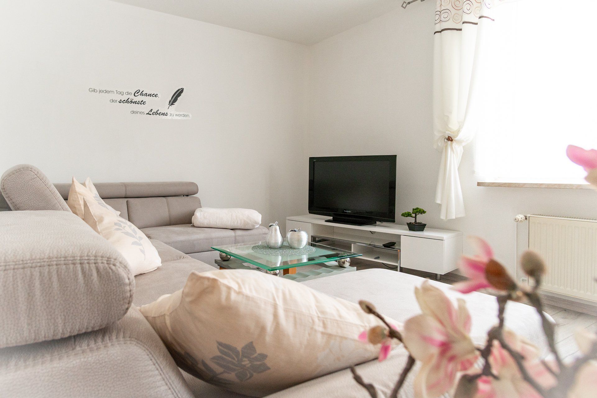 Fernsehr im Wohnzimmer