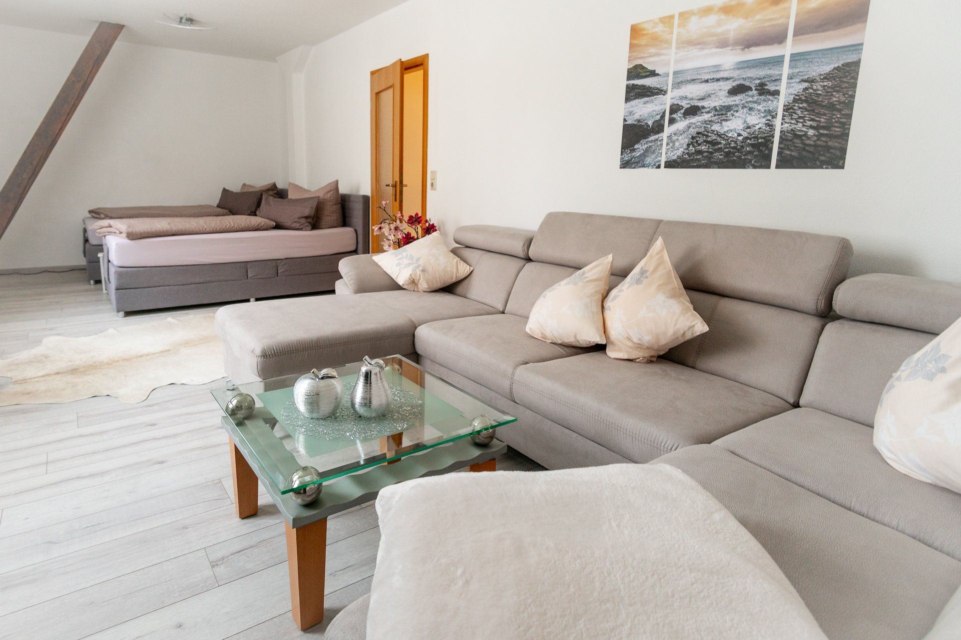 Wohnzimmer der Ferienwohnung Halberstadt