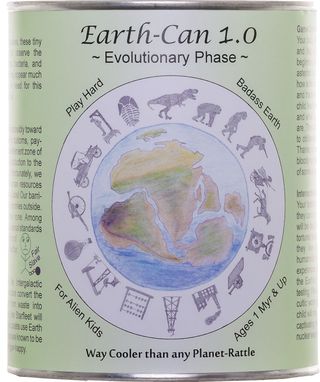 Kritische Kunst Dosen Erde