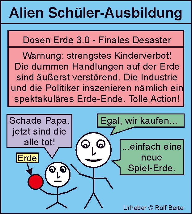 Kunst mit Dosen Das Ende der Erde