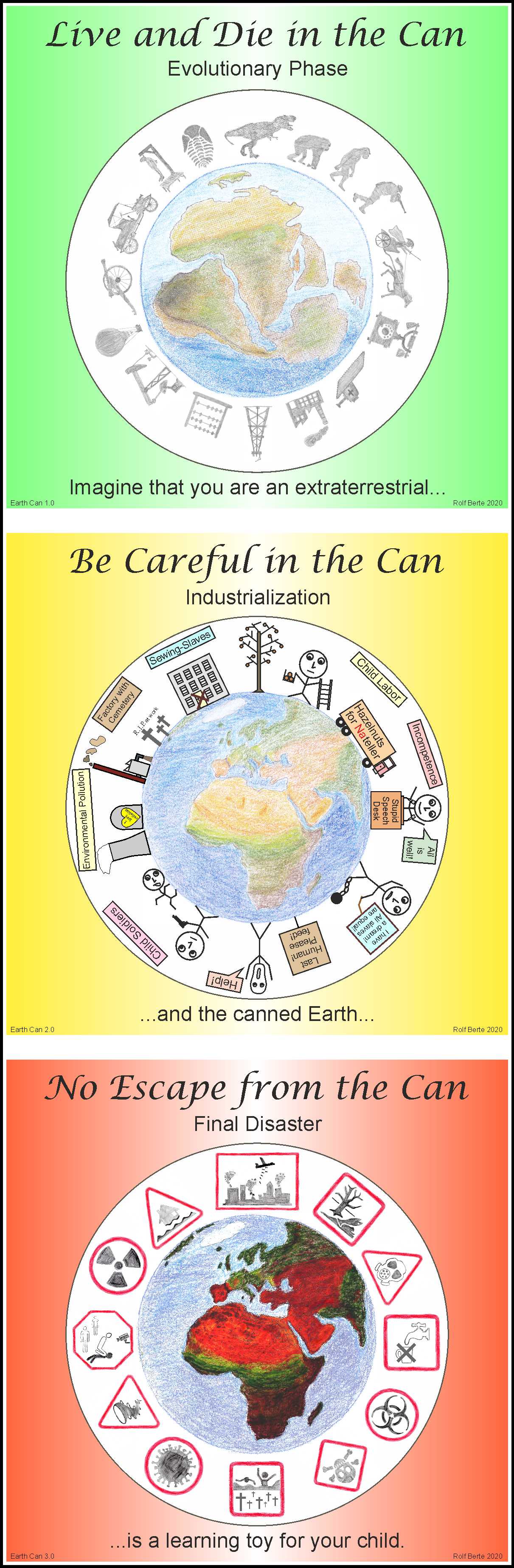 Kritisch und zynisch Dosen-Erde