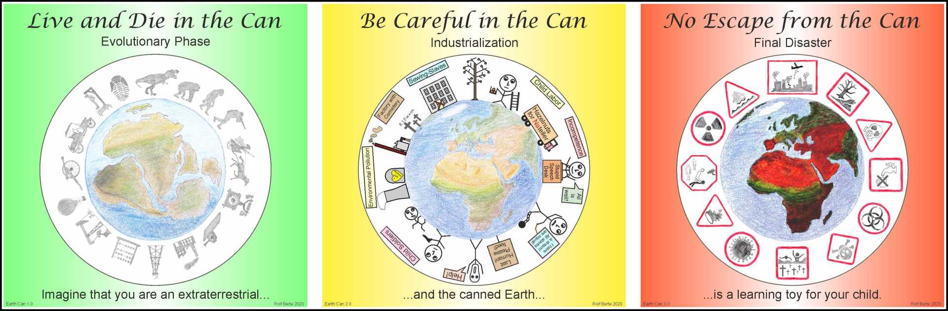 Kritisch und zynisch Dosen-Erde