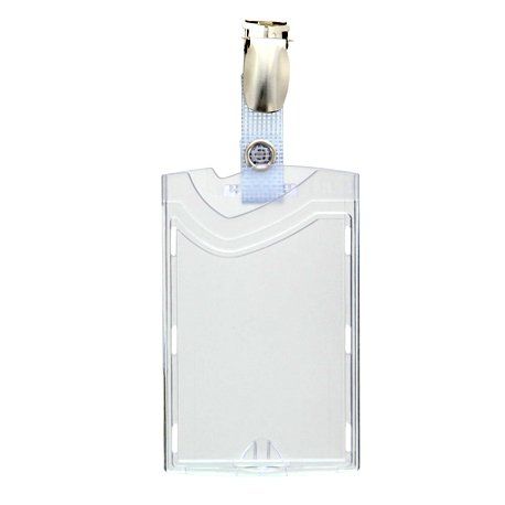 Porta cartão rígido vertical de policarbonato com pinça BYX-48V Porta cartão rígido vertical de policarbonato com pinça BYX-48V