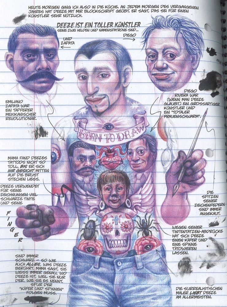 Am liebsten mag ich Monster Beispielseite von Emil Ferris