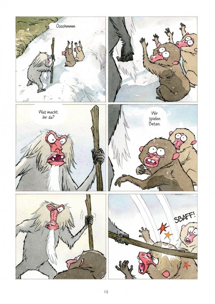 Affebdämmerung Beispielseite von Jean-Paul Krassinsky