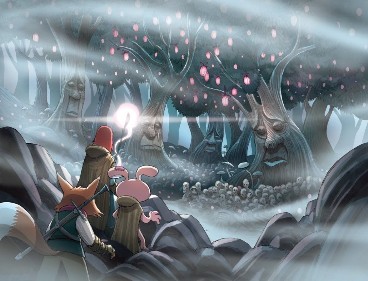 Amulett Beispielseite von Kazu Kibuishi