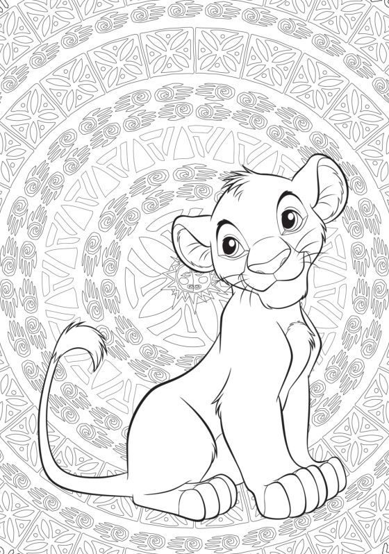 Art of Coloring: Disney Animals Sample Page