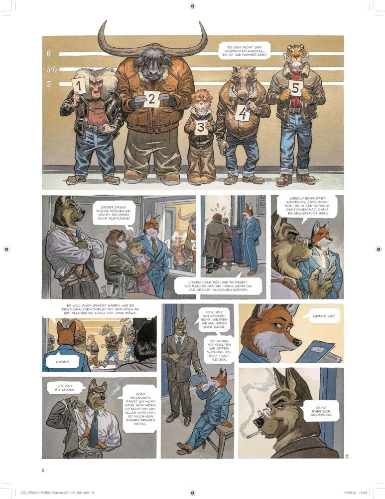 Blacksad 7 Beispielseite von Juanjo Guarnido