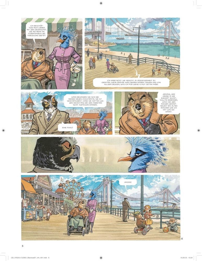 Blacksad 7 Beispielseite von Juanjo Guarnido