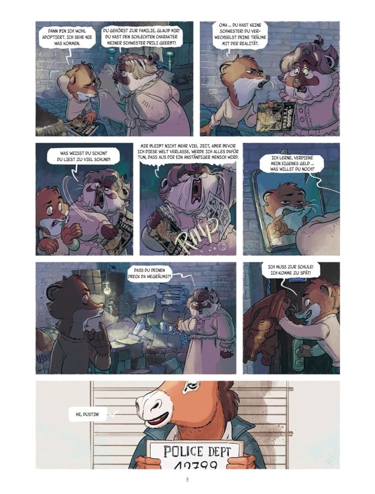 Blacksad Stories: Weekly Beispielseite von Giovanni Rigano