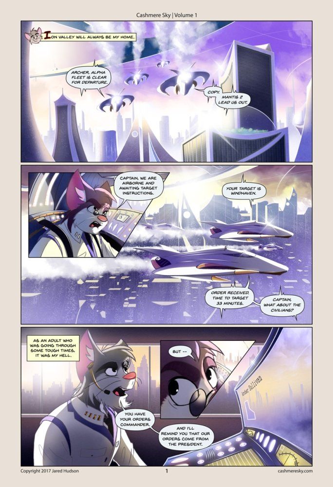 Cashmere Sky Vol. 1 Sample Page by Jared Hudson