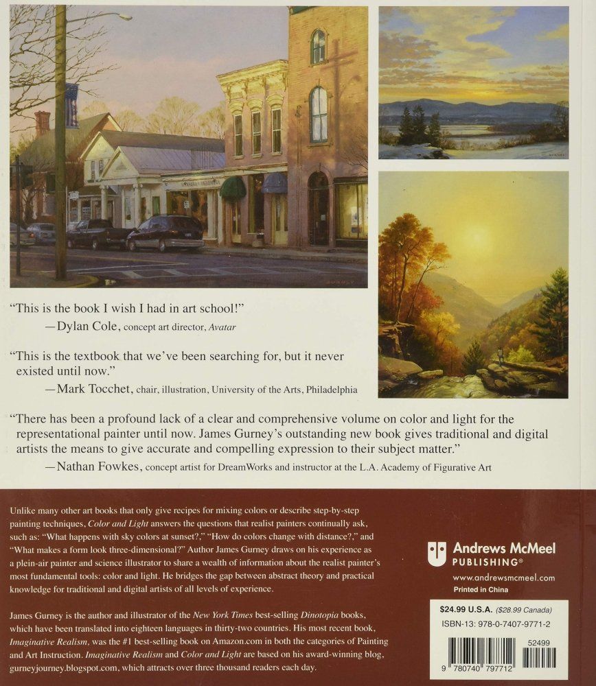 Color and Light Backcover by James Gurney