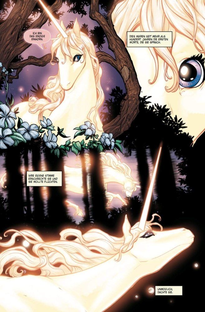 Das Letzte Einhorn Beispielseite von Renae De Liz