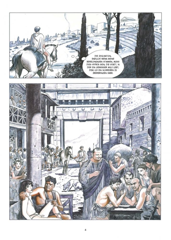 Der Goldene Esel Beispielseite von Milo Manara