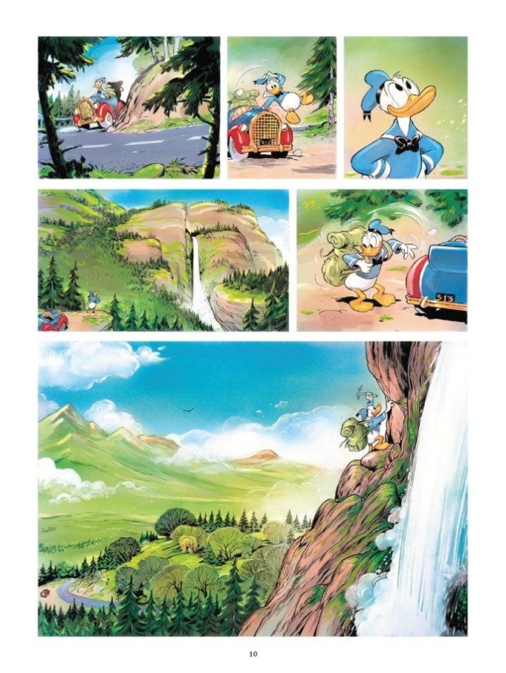 Donald macht Urlaub Beispielseite von Federico Bertolucci