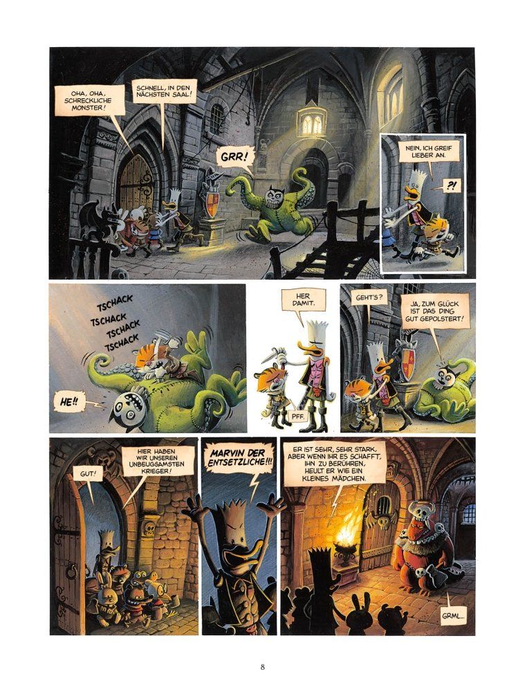 Donjon Parade 6: Kindergärtner Beispielseite von Alexis Nesme