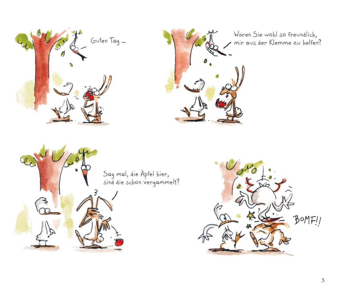 Eine Baby auf Abwegen Beispielseite von Benjamin Renner