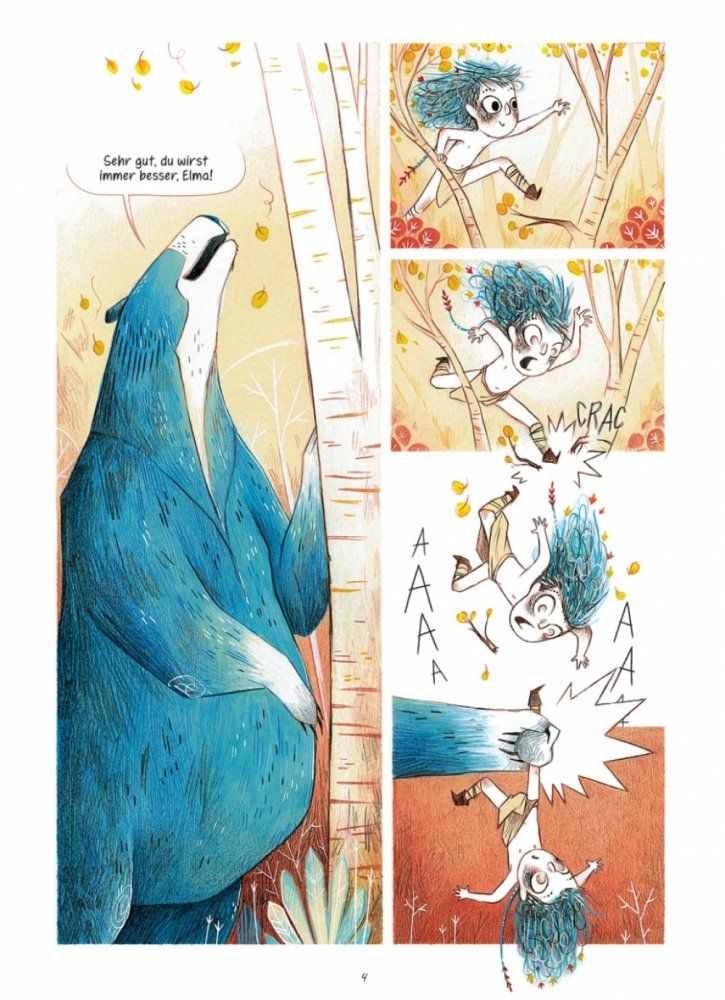 Elma - Ein Bärenleben Beispielseite von Léa Mazé