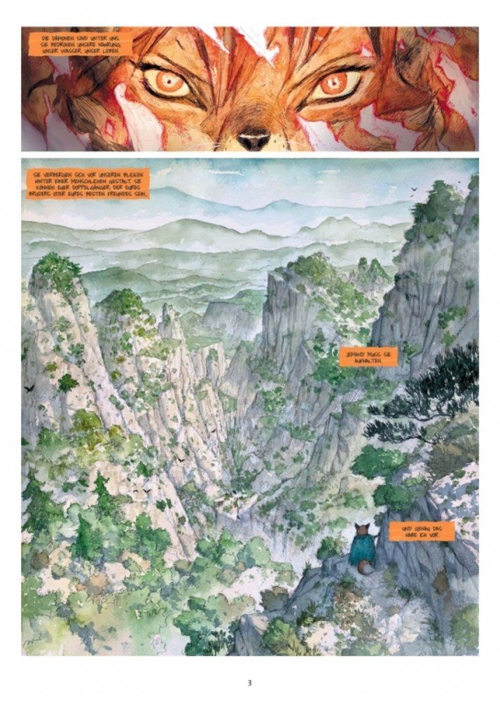 Fang 1: Dämonenjägerin Beispielseite von Niko Henrichon