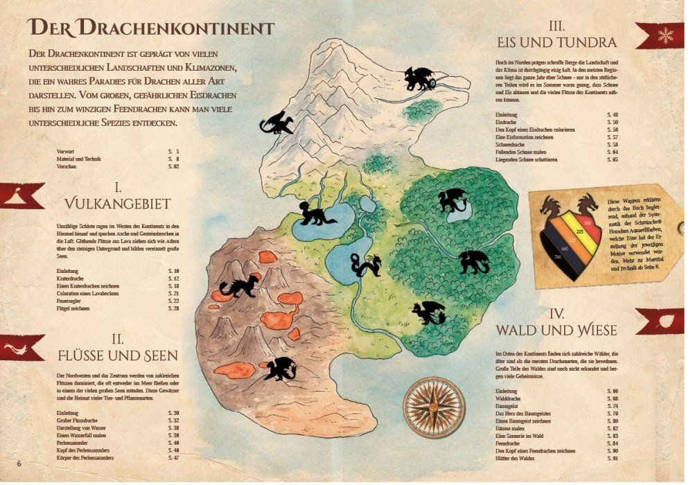 Faszinierende Drachenwelt Beispielseite von Julia Niehüser