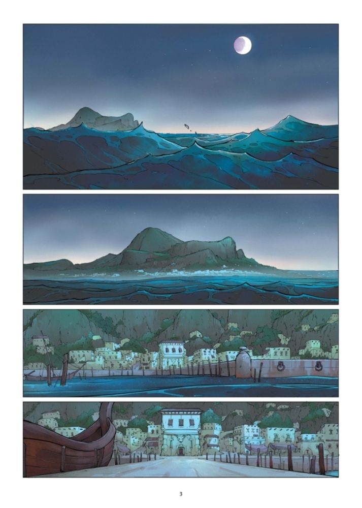 Die 5 Reiche Demeus Lor Beispielseite von Sylvain Guinebaud