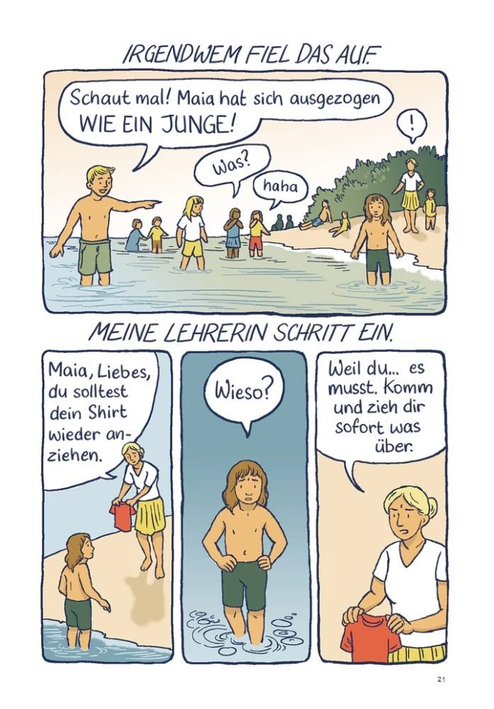 Genderqueer Beispielseite von Maia Kobabe