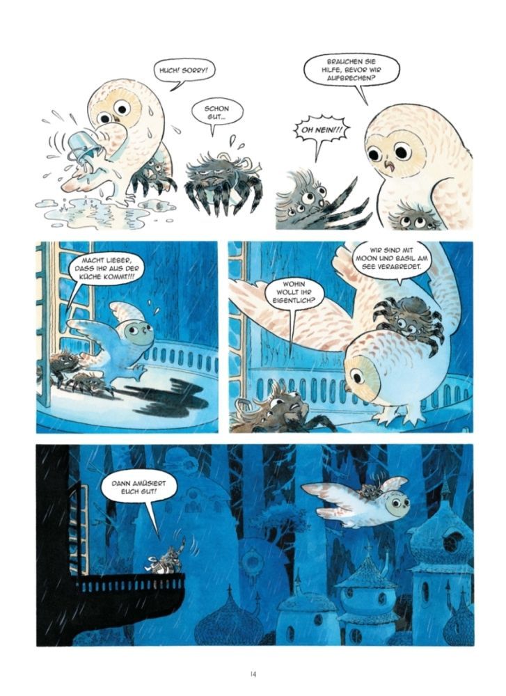 Greenwood 4: Das Geheimnis des Teiches Beispielseite von Kerascoët