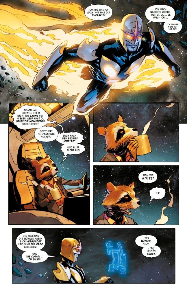 Guardians of the Galaxy – Neustart #4 Beispielseite von Marcio Taara