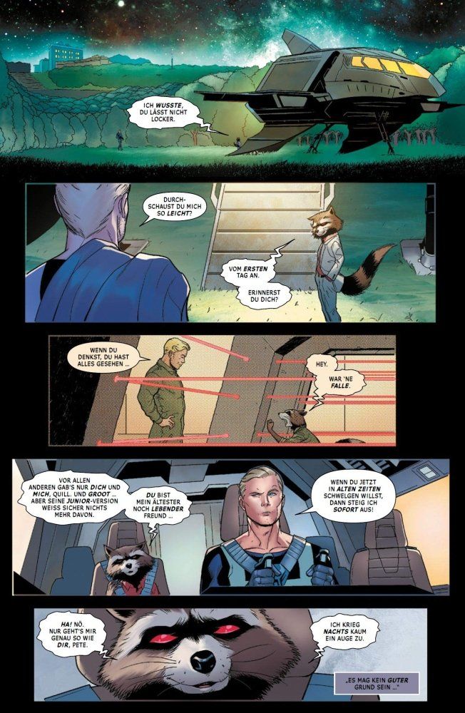 Guardians of the Galaxy Neustart 3 Beispielseite von Juann Cabal & Chris Sprouse