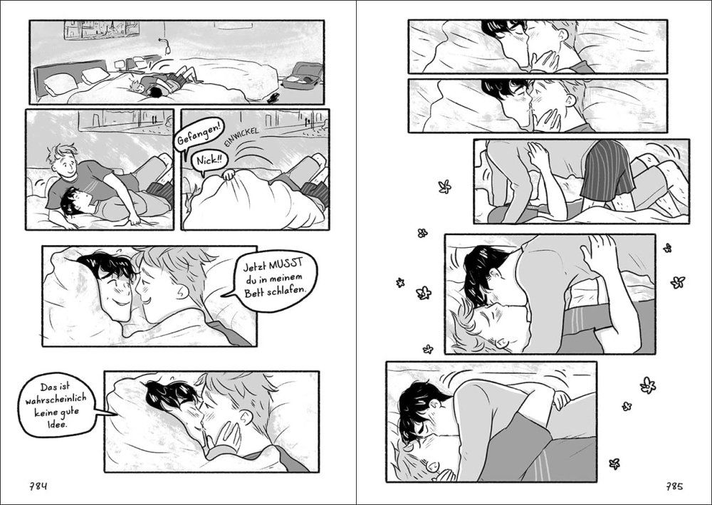 Heartstopper Volume 3 Beispielseite von Alice Oseman
