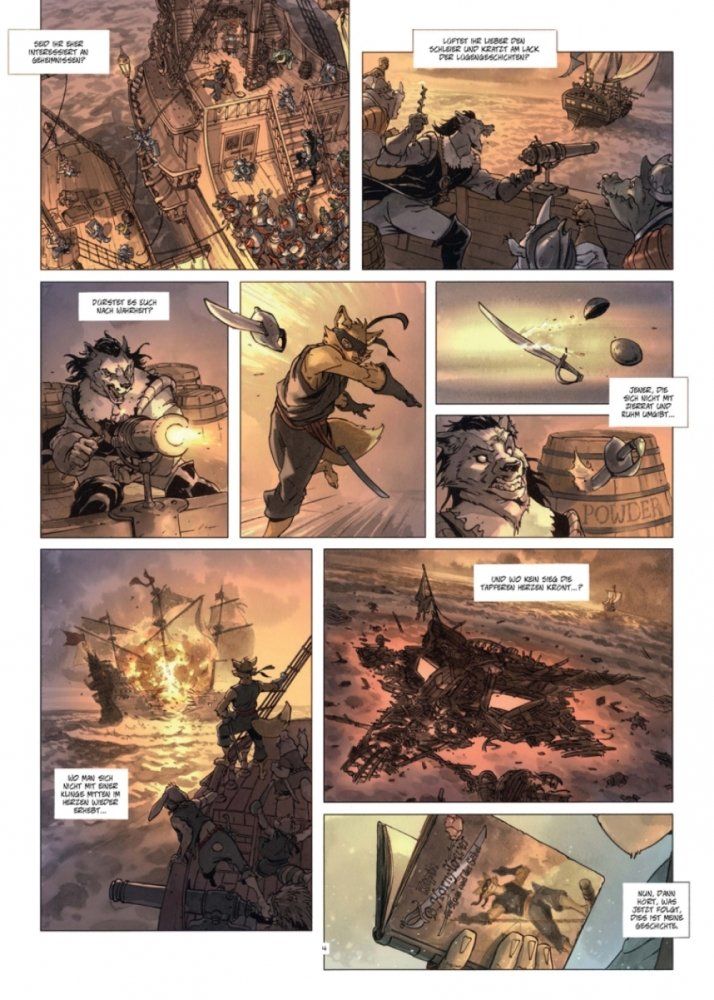 Jim Hawkins Beispielseite von Sébastien Vastra