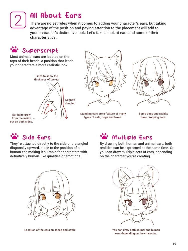 Create Authentic Kemonomimi Characters Sample Page by Shugao