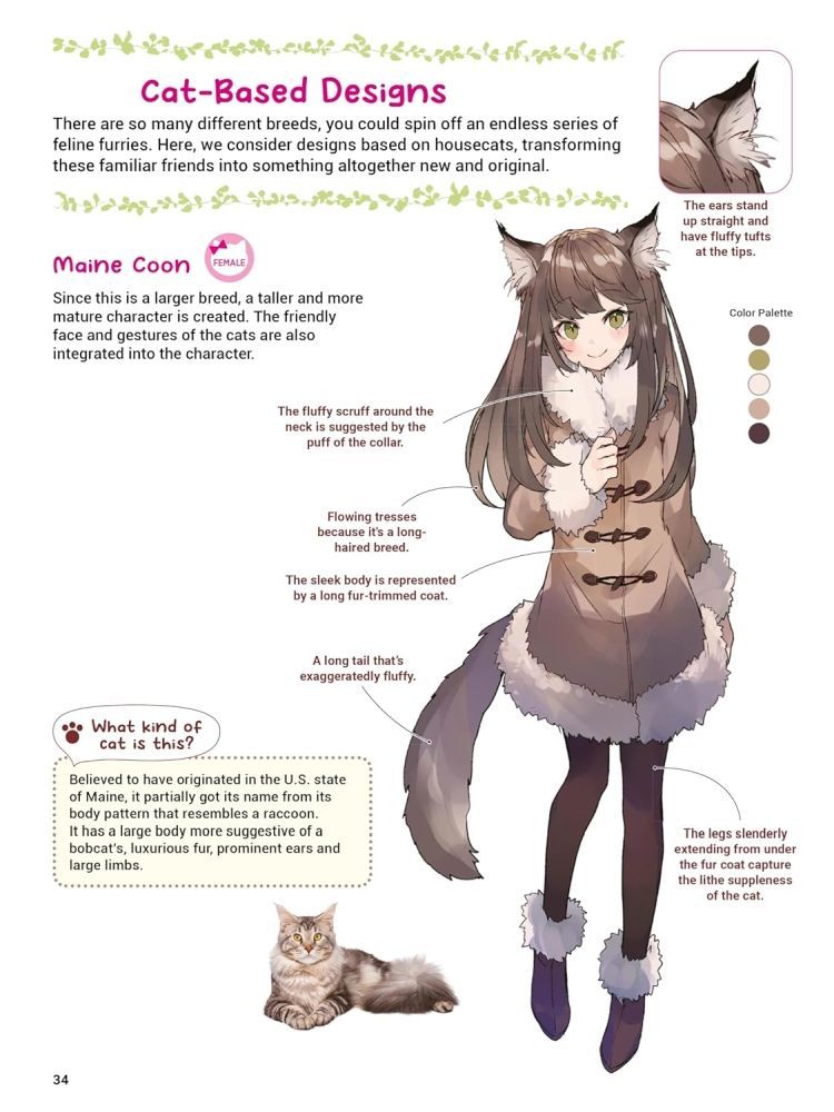 Create Authentic Kemonomimi Characters Sample Page by Shugao