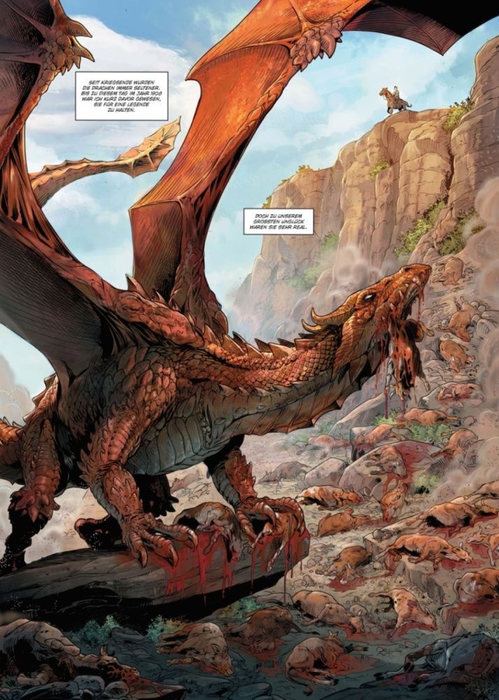 Kriege und Drachen 2 Beispielseite von Lucio Leoni & Emanuela Negrin