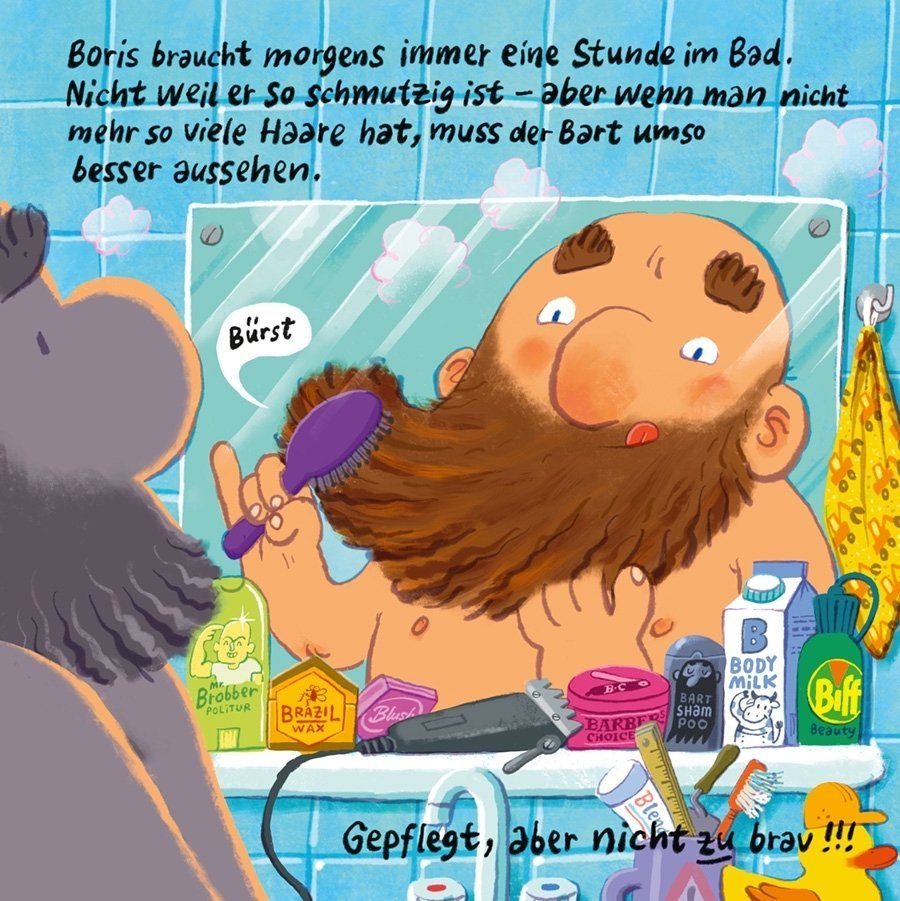 Mauer, Leiter, Bauarbeiter Beispielseite von Mawil