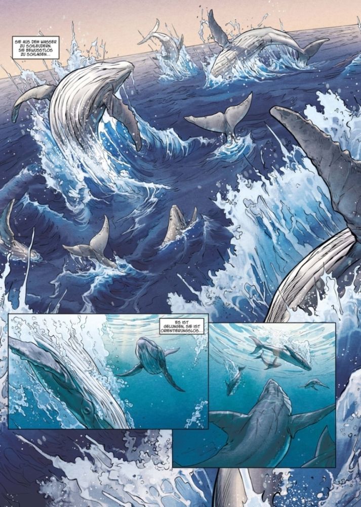 Megalodon Beispielseite von Paolo Antiga