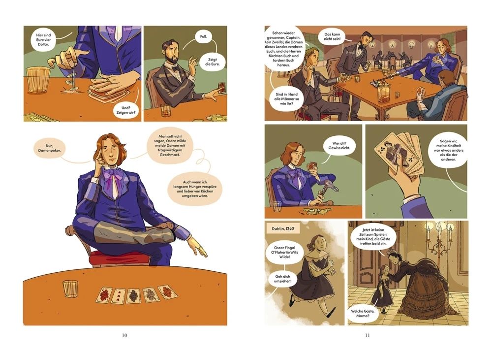 Oscar Wilde – die Comic-Biografie Beispielseite von Licia Cascione