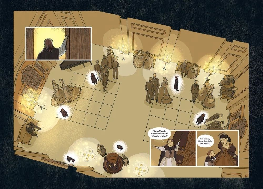 Oscar Wilde – die Comic-Biografie Beispielseite von Licia Cascione