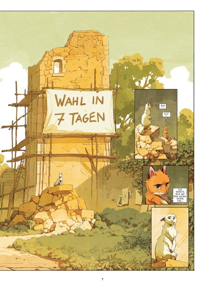 Schloss der Tiere 4 Beispieseite von Félix Delep