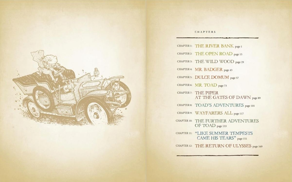 The Wind in the Willows Sample Page by David Petersen