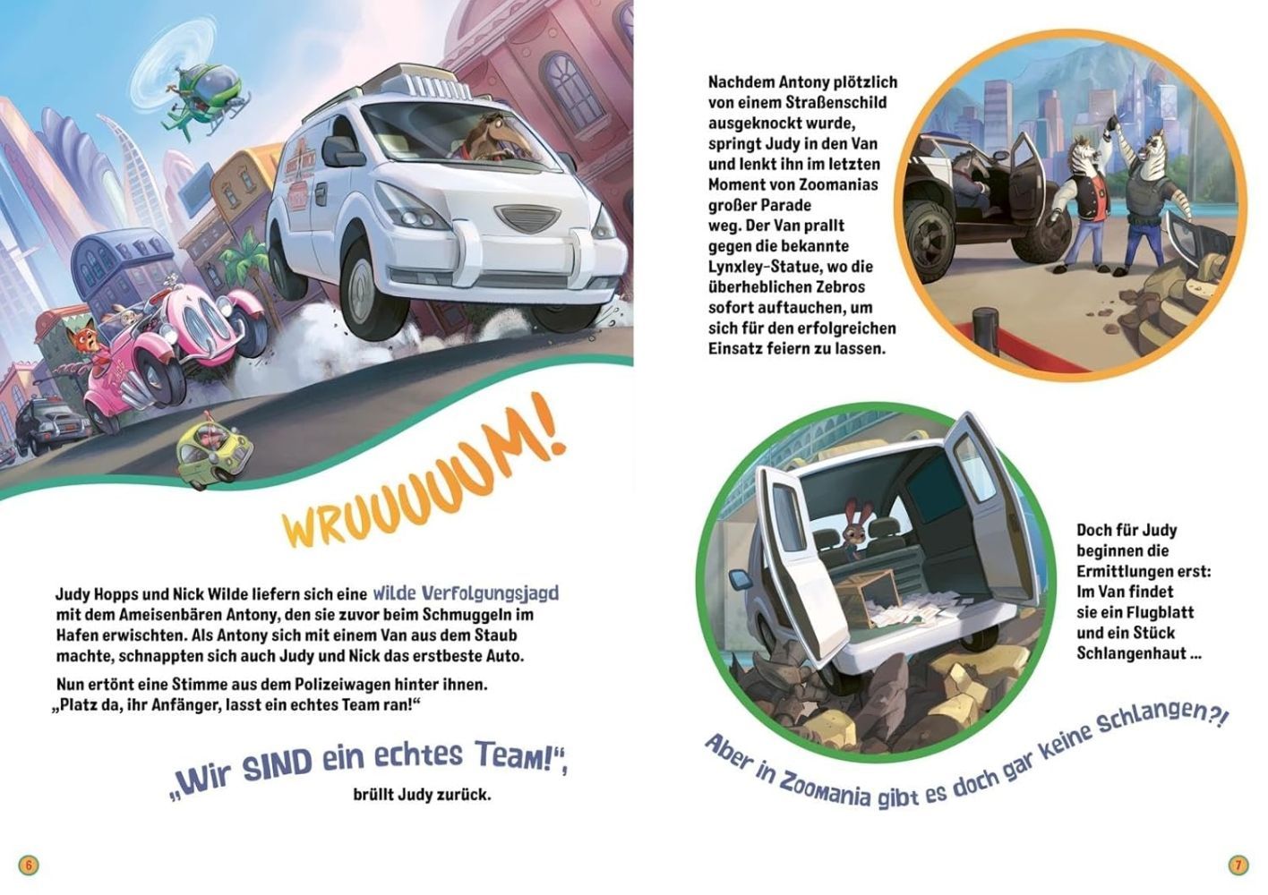 Zoomania 2: Das Buch zum Film Beispielseiten