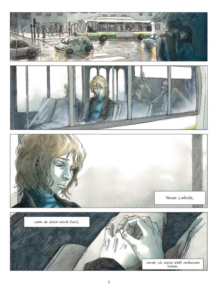 Blau ist eine warme Farbe Beispielseite von Julie Maroh