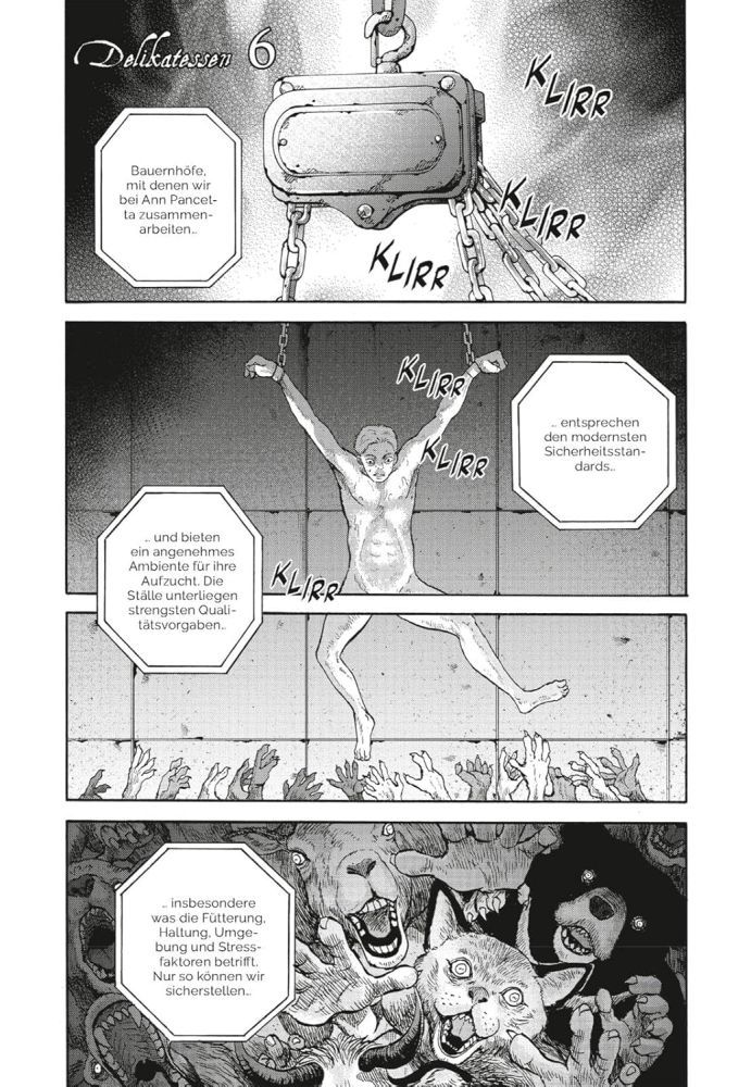 Die Gesellschaft der Tiere Beispielseite von Okada Takuya