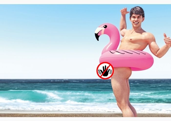 Flamingo Island Beispielseite von Zach Lynch